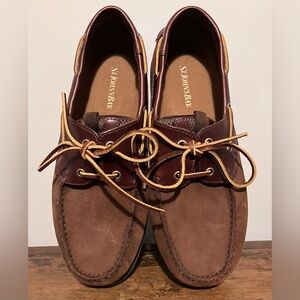 St. John's Bay Men's Tan and Brown Boat Shoes